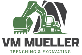VM Mueller Trenching and Excavating Logo